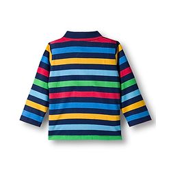 Babyhug Single Jersey Knit Full Sleeves T-Shirt & Denim Jeans Set With Stripes - Blue