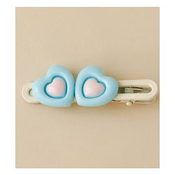 Babyhug Hair Pins And Clips  With Bunny Applique Free Size - Light Blue