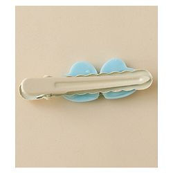 Babyhug Hair Pins And Clips  With Bunny Applique Free Size - Light Blue