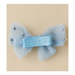Babyhug Free Size Bow & Butterfly Clips Set of 10 - Light Blue