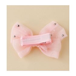 Babyhug Free Size Bow & Butterfly Clips Set of 10 - Light Blue
