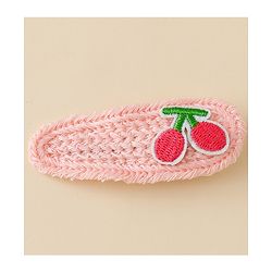 Babyhug Free Size Hair Pins & Clips With Floral Heart & Bow Applique Pack of 12 - Pink