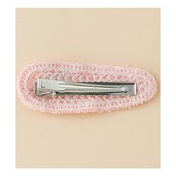 Babyhug Free Size Hair Pins & Clips With Floral Heart & Bow Applique Pack of 12 - Pink