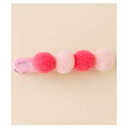 Babyhug Free Size Hair Pins & Clips With Floral Heart & Bow Applique Pack of 12 - Pink