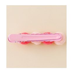 Babyhug Free Size Hair Pins & Clips With Floral Heart & Bow Applique Pack of 12 - Pink