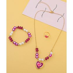 Babyhug Jewellery Set Free Size - Purple & White