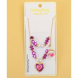 Babyhug Jewellery Set Free Size - Purple & White
