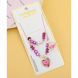 Babyhug Jewellery Set Free Size - Purple & White