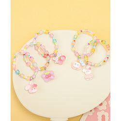 Babyhug Free Size Bracelets & Bangles With Fruit & Animal Applique Pack of 5 - Multicolor