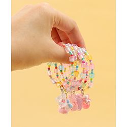 Babyhug Free Size Bracelets & Bangles With Fruit & Animal Applique Pack of 5 - Multicolor