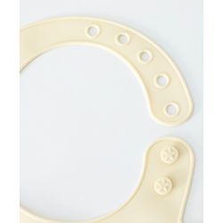 Babyhug Adjustable Silicone Bib for Toddlers - Beige Orange Tiger Print| Soft & BPA-Free| 5-Gear Neck Adjustment| Easy to Clean| Crumb Catcher| Roll-able Travel-Friendly