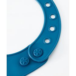 Babyhug Adjustable Silicone Bib for Toddlers - Beige Orange Tiger Print| Soft & BPA-Free| 5-Gear Neck Adjustment| Easy to Clean| Crumb Catcher| Roll-able Travel-Friendly