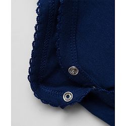 Babyhug 100% Cotton Interlock Knit Full Sleeves Onesie with Cupcake Print - Navy Blue