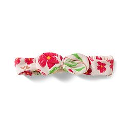 Babyhug 100% Cotton Interlock Knit Full Sleeves Romper with Floral Print Bow Applique Hairband & Booties - Red