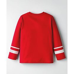 Babyhug Disney Single Knit Jersey Full Sleeves T-Shirts with Front & Back Winnie & Tigger Graphics Pack of 2 - Red & Blue