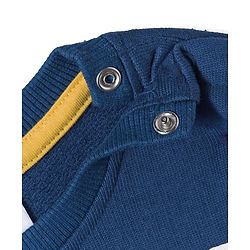 Babyhug Disney Terry Knit Full Sleeves Sweatshirt With Mickey & Friends Graphics - Navy Blue