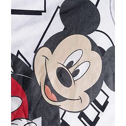 Babyhug Disney Terry Knit Drop Shoulder Full Sleeves Oversized Sweatshirt With Mickey Mouse Graphics - White