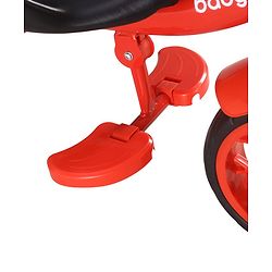 Babyhug Disney Mickey Kids Tricycle with Parental Push Handle- Red & Black| Antislip Pedals| Puncture Proof Wheels| Easy Assembling| Foldable Footrest| Toy for 2 to 5 year| Gifting Option