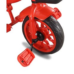 Babyhug Disney Mickey Kids Tricycle with Parental Push Handle- Red & Black| Antislip Pedals| Puncture Proof Wheels| Easy Assembling| Foldable Footrest| Toy for 2 to 5 year| Gifting Option