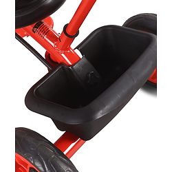 Babyhug Disney Mickey Kids Tricycle with Parental Push Handle- Red & Black| Antislip Pedals| Puncture Proof Wheels| Easy Assembling| Foldable Footrest| Toy for 2 to 5 year| Gifting Option
