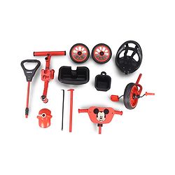 Babyhug Disney Mickey Kids Tricycle with Parental Push Handle- Red & Black| Antislip Pedals| Puncture Proof Wheels| Easy Assembling| Foldable Footrest| Toy for 2 to 5 year| Gifting Option