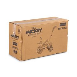 Babyhug Disney Mickey Kids Tricycle with Parental Push Handle- Red & Black| Antislip Pedals| Puncture Proof Wheels| Easy Assembling| Foldable Footrest| Toy for 2 to 5 year| Gifting Option