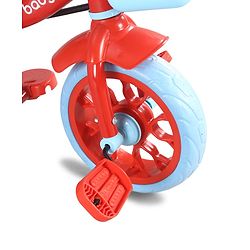 Babyhug Disney Mickey Kids Tricycle with Parental Push Handle- Red & Black| Antislip Pedals| Puncture Proof Wheels| Easy Assembling| Foldable Footrest| Toy for 2 to 5 year| Gifting Option