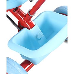 Babyhug Disney Mickey Kids Tricycle with Parental Push Handle- Red & Black| Antislip Pedals| Puncture Proof Wheels| Easy Assembling| Foldable Footrest| Toy for 2 to 5 year| Gifting Option