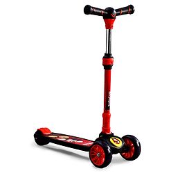 Babyhug Disney Mickey Kids 3 Wheel Scooter with Attractive Led Wheels- Red & Black| Compact Fold| Lean-to-Steer| Toy for 3 to 14 years Boys & Girls| Gifting Option| Physical Activity| 50 kg Capacity