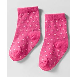 Cute Walk by Babyhug Knit Ankle Length Anti Bacterial Socks with Floral Design Pack of 3 - Navy Blue Pink & White