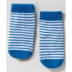 Cute Walk by Babyhug Knit Ankle Length Anti Bacterial Socks with Polka Dot Design & Stripes Pack of 3 - Pink Blue & Yellow
