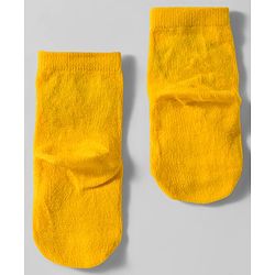 Cute Walk by Babyhug Knit Ankle Length Anti Bacterial Socks with Floral Polka Dot & Strawberry Design Pack of 3 - Yellow Red & White