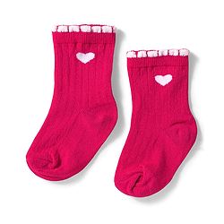 Cute Walk by Babyhug Knit Ankle Length Anti Bacterial Socks with Floral Design Pack of 3 - Pink Red & Purple