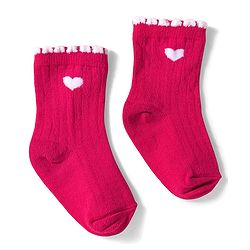 Cute Walk by Babyhug Knit Ankle Length Anti Bacterial Socks with Floral Design Pack of 3 - Pink Red & Purple