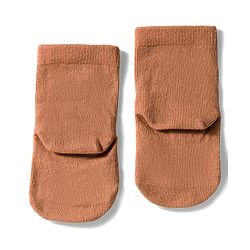 Cute Walk by Babyhug Knit Ankle Length Anti Bacterial Socks with Text & Bear Design Pack of 3 - Brown & Blue