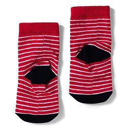 Cute Walk by Babyhug Knit Ankle Length Anti Bacterial Socks with Star & Stripe Design Pack of 3 -Navy Blue white & Red