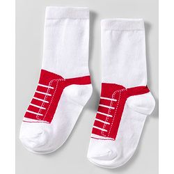Cute Walk by Babyhug Knit Ankle Length Anti Bacterial Socks With Shoe Design Pack of 3 - Multicolor