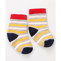 Cute Walk by Babyhug Knit Ankle Length Anti Bacterial Socks With Dino Design Pack of 3 - Multicolor