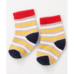 Cute Walk by Babyhug Knit Ankle Length Anti Bacterial Socks With Dino Design Pack of 3 - Multicolor