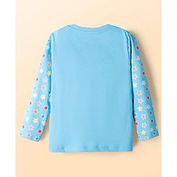 Babyhug Disney Single Jersey Knit Full Length Night Suit With Winnie The Pooh Graphics - Light Blue