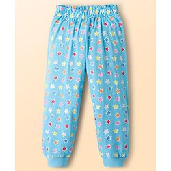 Babyhug Disney Single Jersey Knit Full Length Night Suit With Winnie The Pooh Graphics - Light Blue