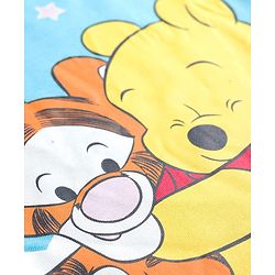 Babyhug Disney Single Jersey Knit Full Length Night Suit With Winnie The Pooh Graphics - Light Blue
