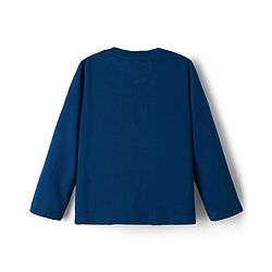 Babyhug Disney Single Jersey Knit Full Sleeves Night Suit With Minnie Mouse & Friends Graphics - Navy Blue