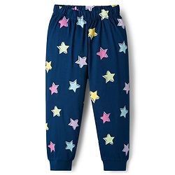Babyhug Disney Single Jersey Knit Full Sleeves Night Suit With Minnie Mouse & Friends Graphics - Navy Blue