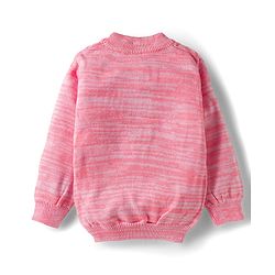 Babyhug Knit Full Sleeves Pullover Sweater with Cable Knit Design - Pink
