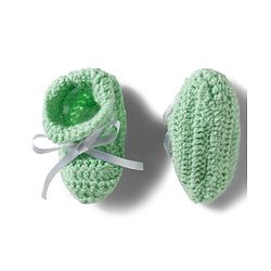 Babyhug Hand Knit Woollen Cap Mitten & Booties Set with Bow Applique Sea Green - Diameter 10 cm