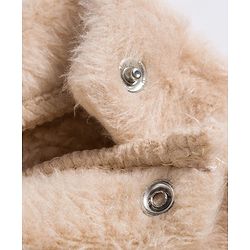 Babyhug Cotton Knit Full Sleeves Night Suit With Animal Applique - Peach