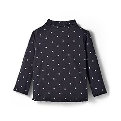 Babyhug Knit Full Sleeves Turtle Neck Winter T-Shirt With Polka Dots - Black