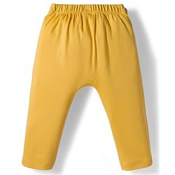 Babyhug Cotton Knit Full Length Diaper Pant With Stipes & Vehicle Print Pack Of 3 - Light Blue Yellow & Aqua