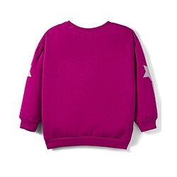 Babyhug Fleece Knit Full Sleeves Premium Heavy Gauge Warm Fleece Fabric Sweatshirt With Smile Print - Purple